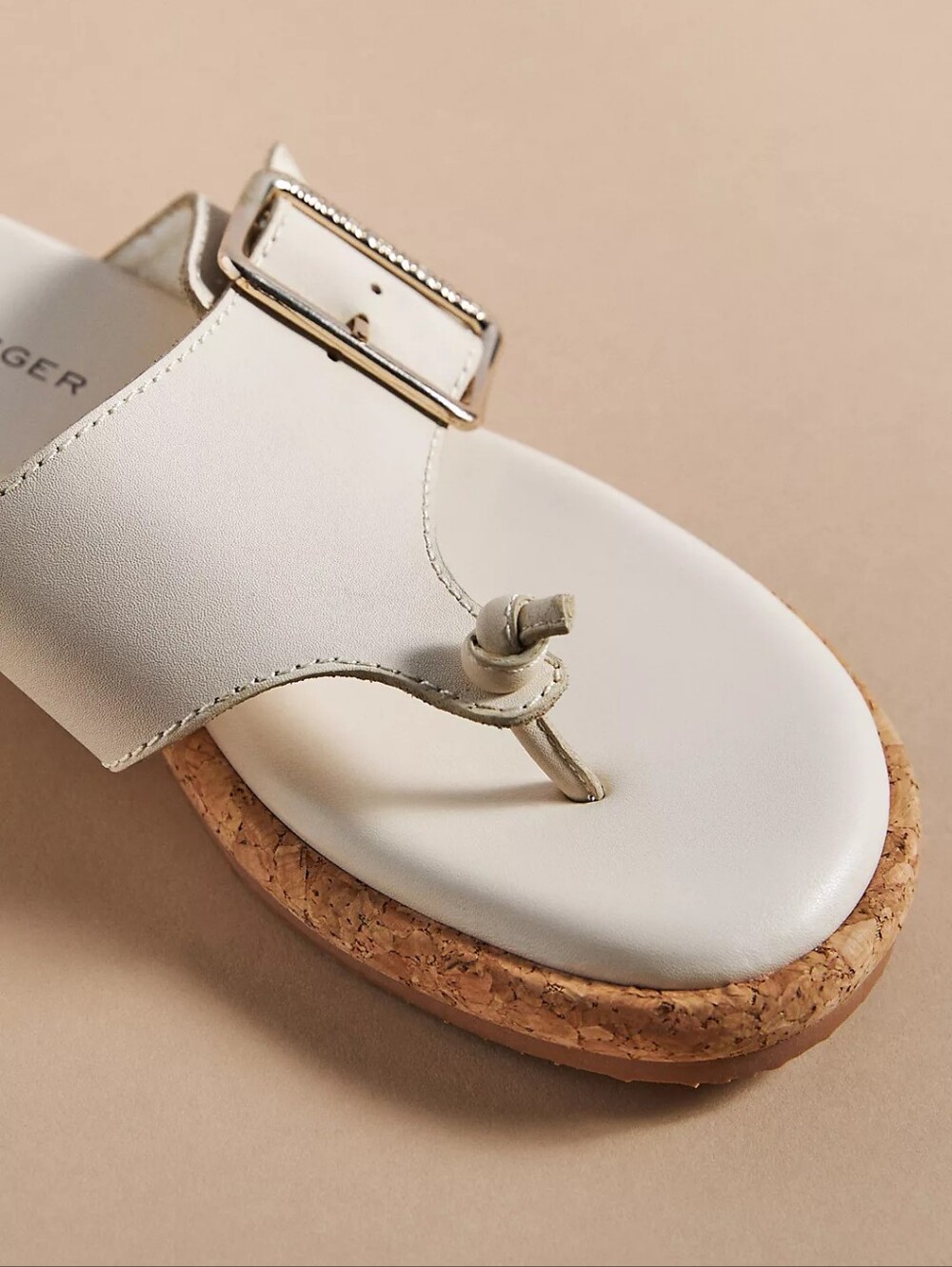 Kelsi Dagger Brooklyn White Leather "Theory" Sandals | Size 8.5